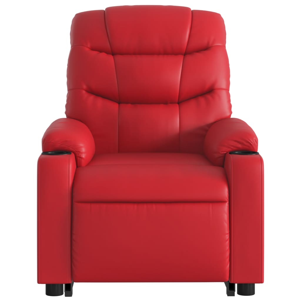 Sta-op-massagestoel elektrisch kunstleer rood is nu te koop bij PeponiXL, paradijselijk wonen!