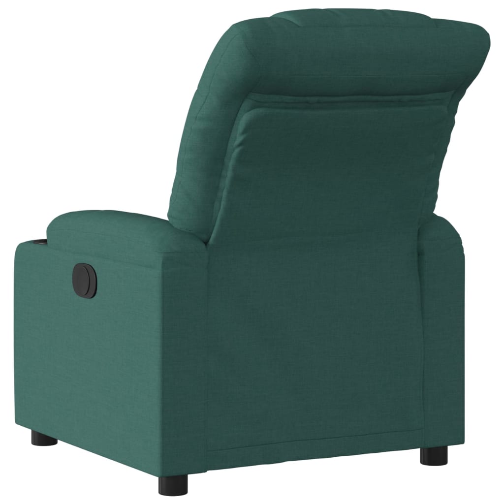 Fauteuil verstelbaar elektrisch stof donkergroen is nu te koop bij PeponiXL, paradijselijk wonen!