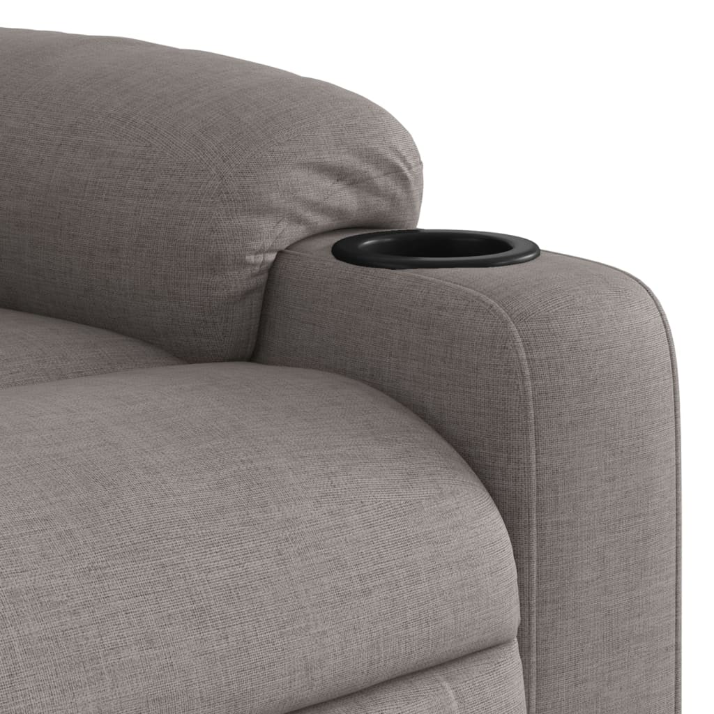 Fauteuil verstelbaar elektrisch stof taupe is nu te koop bij PeponiXL, paradijselijk wonen!