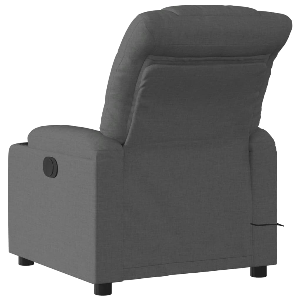 Massagestoel elektrisch verstelbaar stof donkergrijs is nu te koop bij PeponiXL, paradijselijk wonen!
