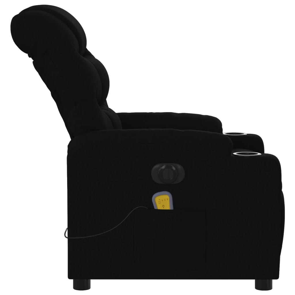 Massagestoel elektrisch verstelbaar stof zwart is nu te koop bij PeponiXL, paradijselijk wonen!