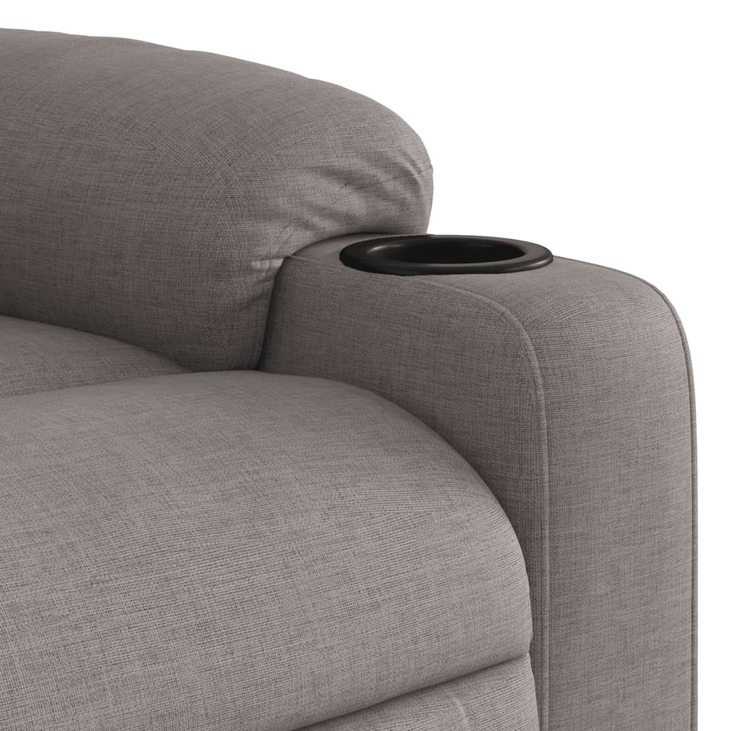 Massagestoel elektrisch verstelbaar stof taupe is nu te koop bij PeponiXL, paradijselijk wonen!