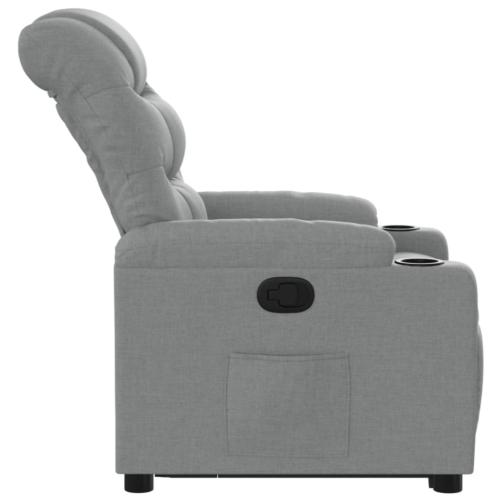 Sta-op-stoel verstelbaar stof lichtgrijs is nu te koop bij PeponiXL, paradijselijk wonen!