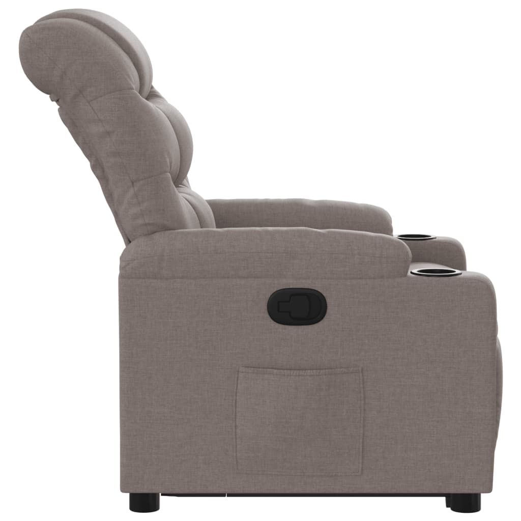 Sta-op-stoel verstelbaar stof taupe is nu te koop bij PeponiXL, paradijselijk wonen!