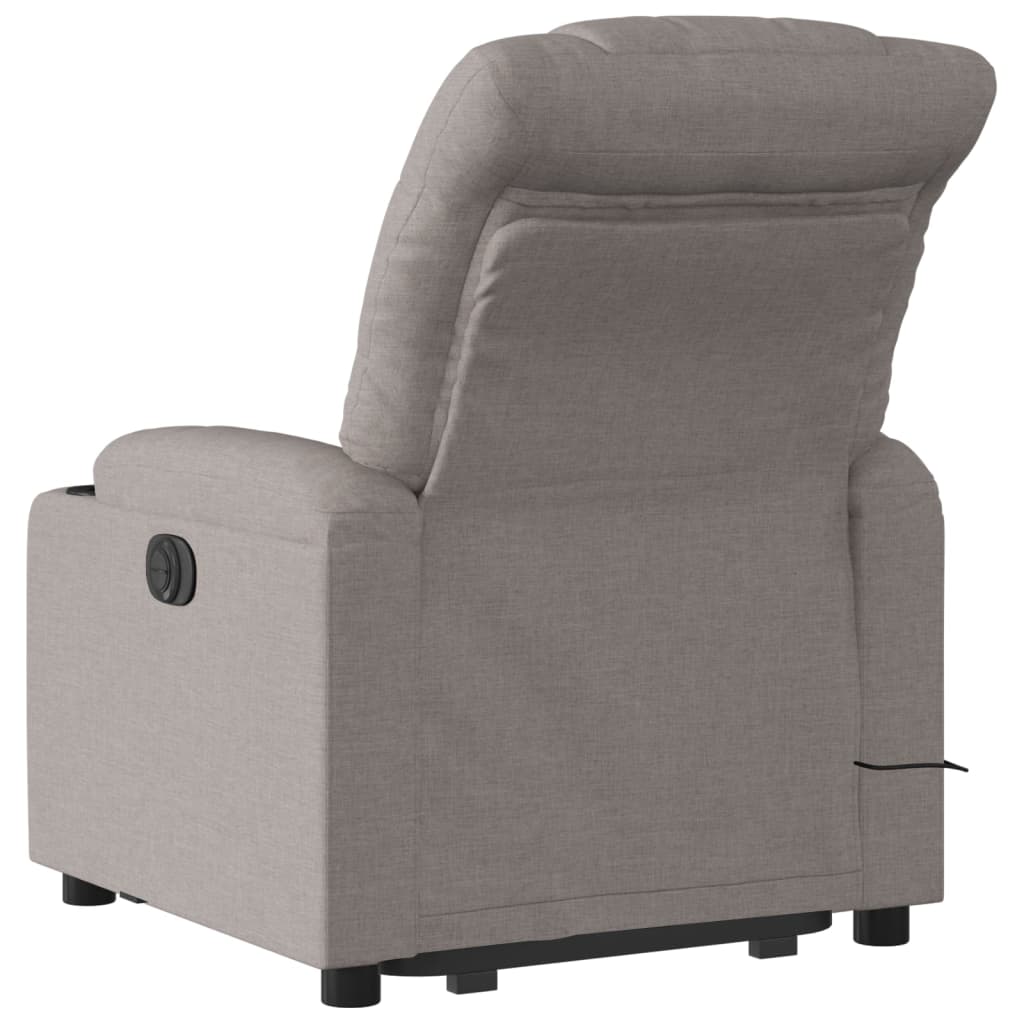 Sta-op-massagestoel verstelbaar stof taupe is nu te koop bij PeponiXL, paradijselijk wonen!