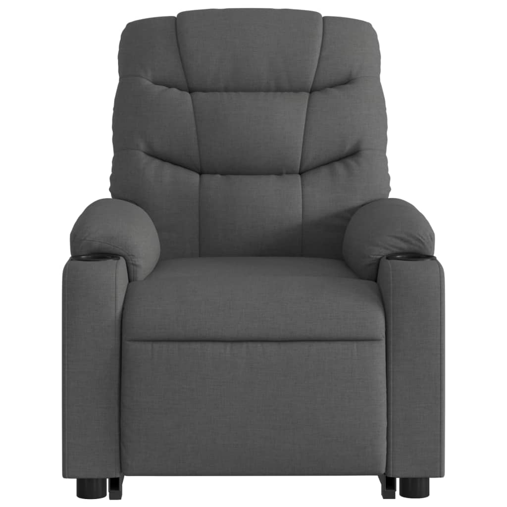 Sta-op-massagestoel elektrisch verstelbaar stof donkergrijs is nu te koop bij PeponiXL, paradijselijk wonen!