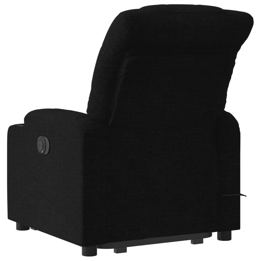 Sta-op-massagestoel elektrisch verstelbaar stof zwart is nu te koop bij PeponiXL, paradijselijk wonen!