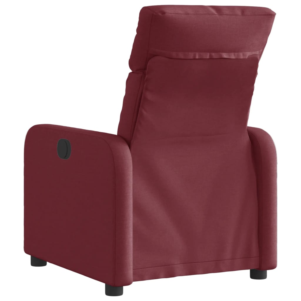 Fauteuil verstelbaar elektrisch stof wijnrood is nu te koop bij PeponiXL, paradijselijk wonen!