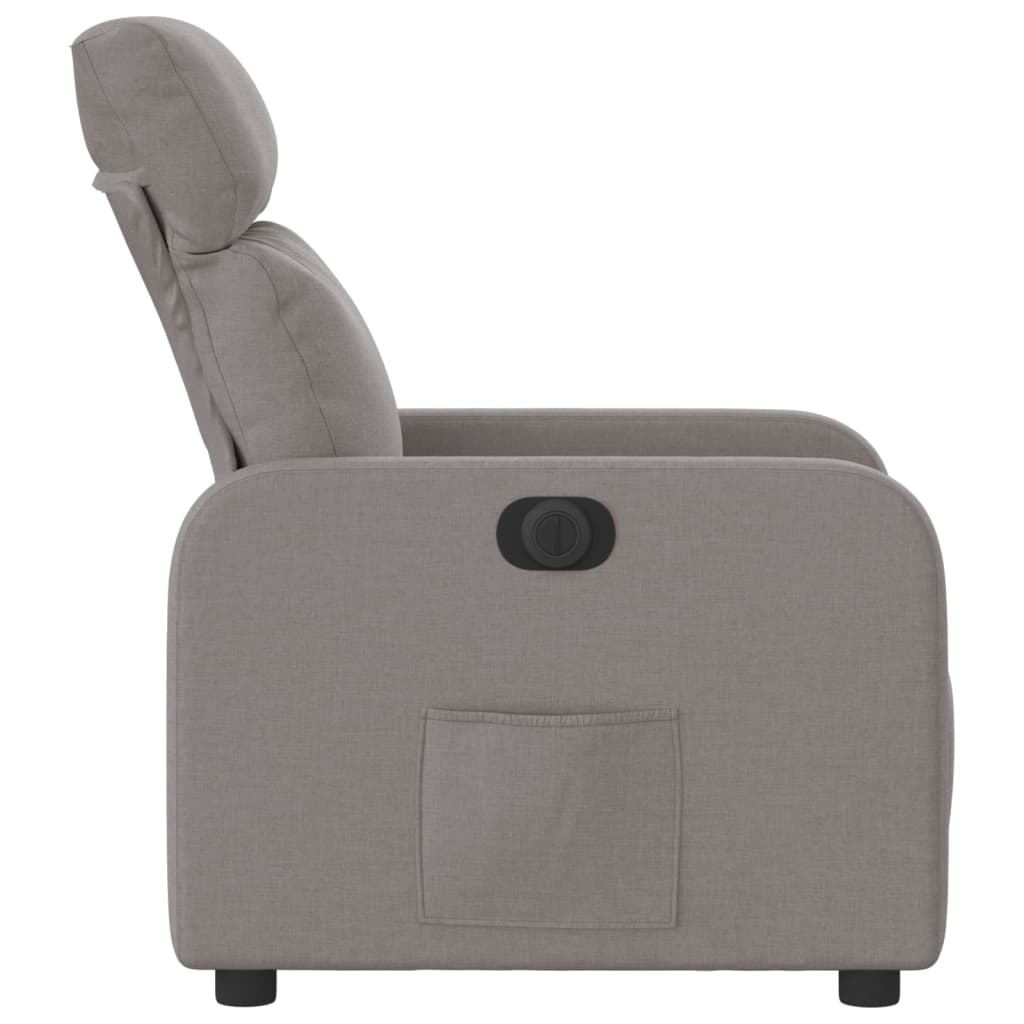 Fauteuil verstelbaar elektrisch stof taupe is nu te koop bij PeponiXL, paradijselijk wonen!