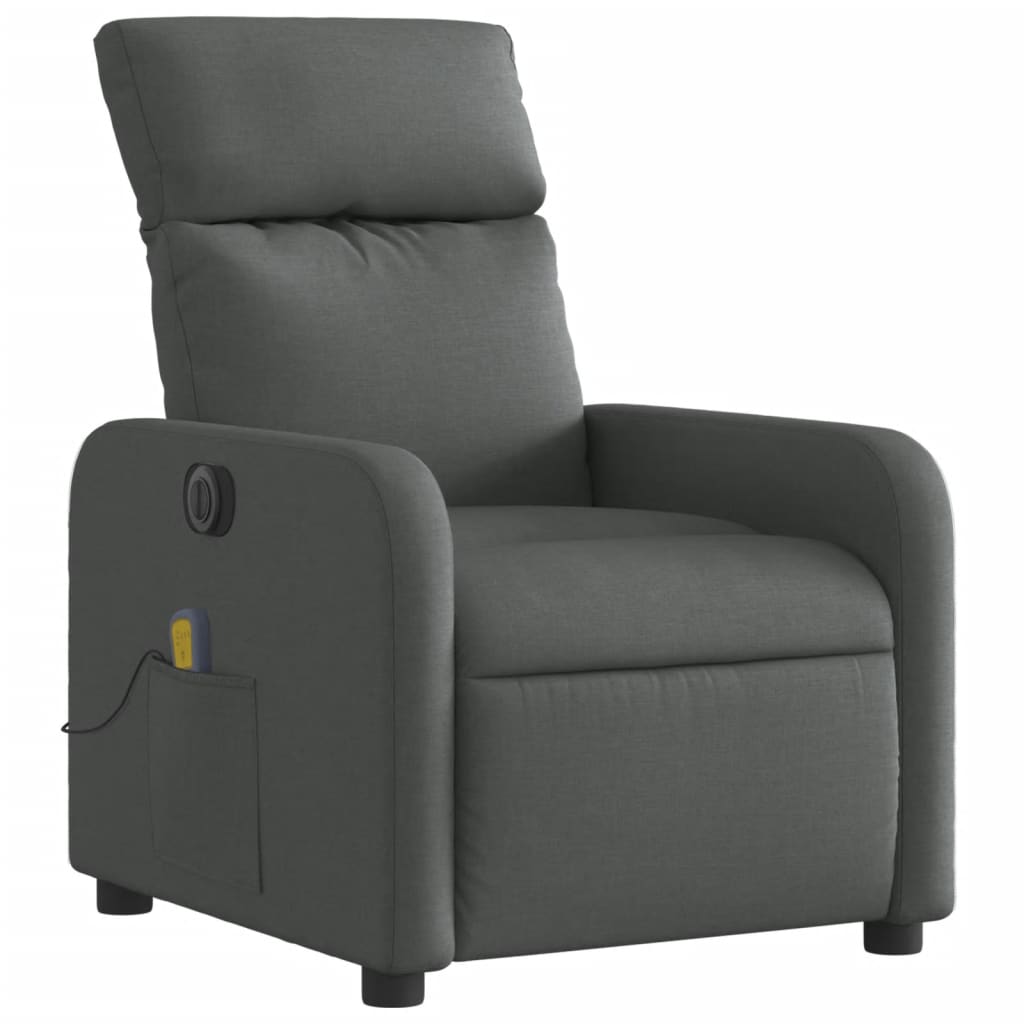 Massagestoel elektrisch verstelbaar stof donkergrijs is nu te koop bij PeponiXL, paradijselijk wonen!