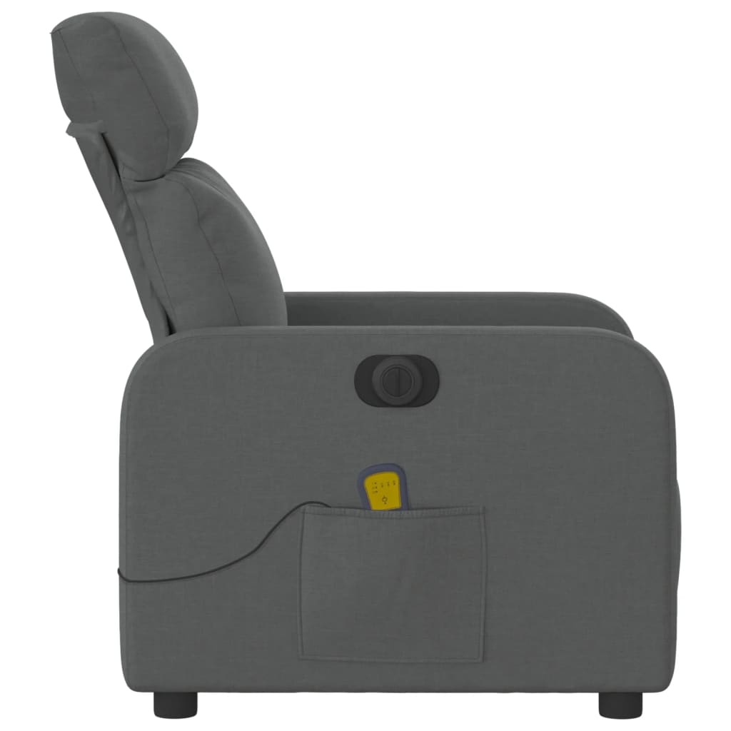 Massagestoel elektrisch verstelbaar stof donkergrijs is nu te koop bij PeponiXL, paradijselijk wonen!