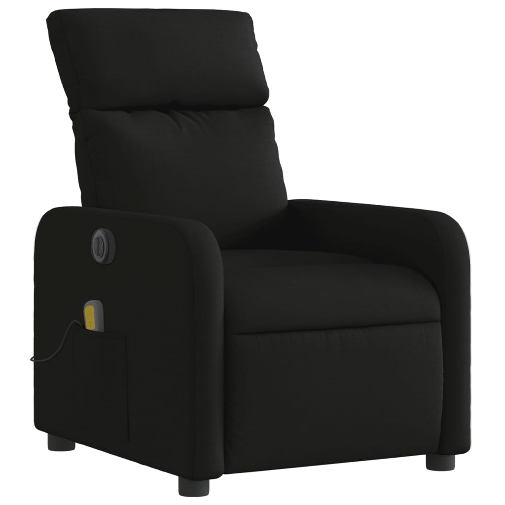 Massagestoel elektrisch verstelbaar stof zwart is nu te koop bij PeponiXL, paradijselijk wonen!