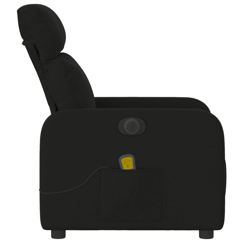 Massagestoel elektrisch verstelbaar stof zwart is nu te koop bij PeponiXL, paradijselijk wonen!