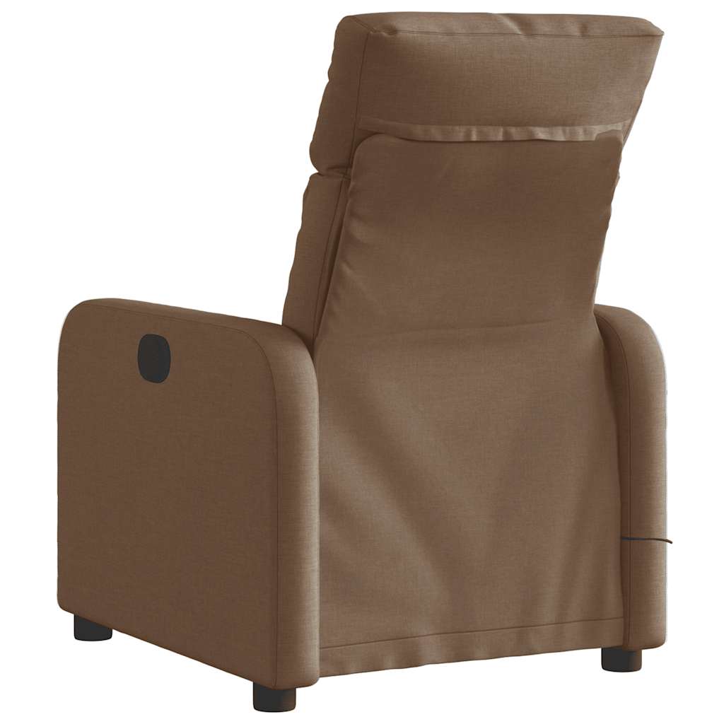 Massagestoel elektrisch verstelbaar stof bruin is nu te koop bij PeponiXL, paradijselijk wonen!
