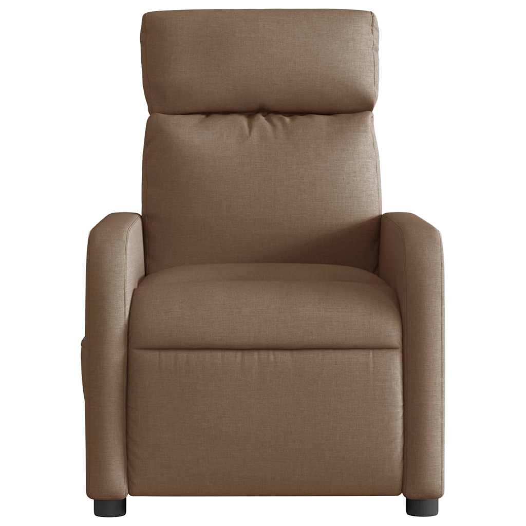 Massagestoel elektrisch verstelbaar stof bruin is nu te koop bij PeponiXL, paradijselijk wonen!