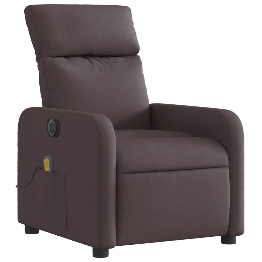 Massagestoel elektrisch verstelbaar stof donkerbruin is nu te koop bij PeponiXL, paradijselijk wonen!