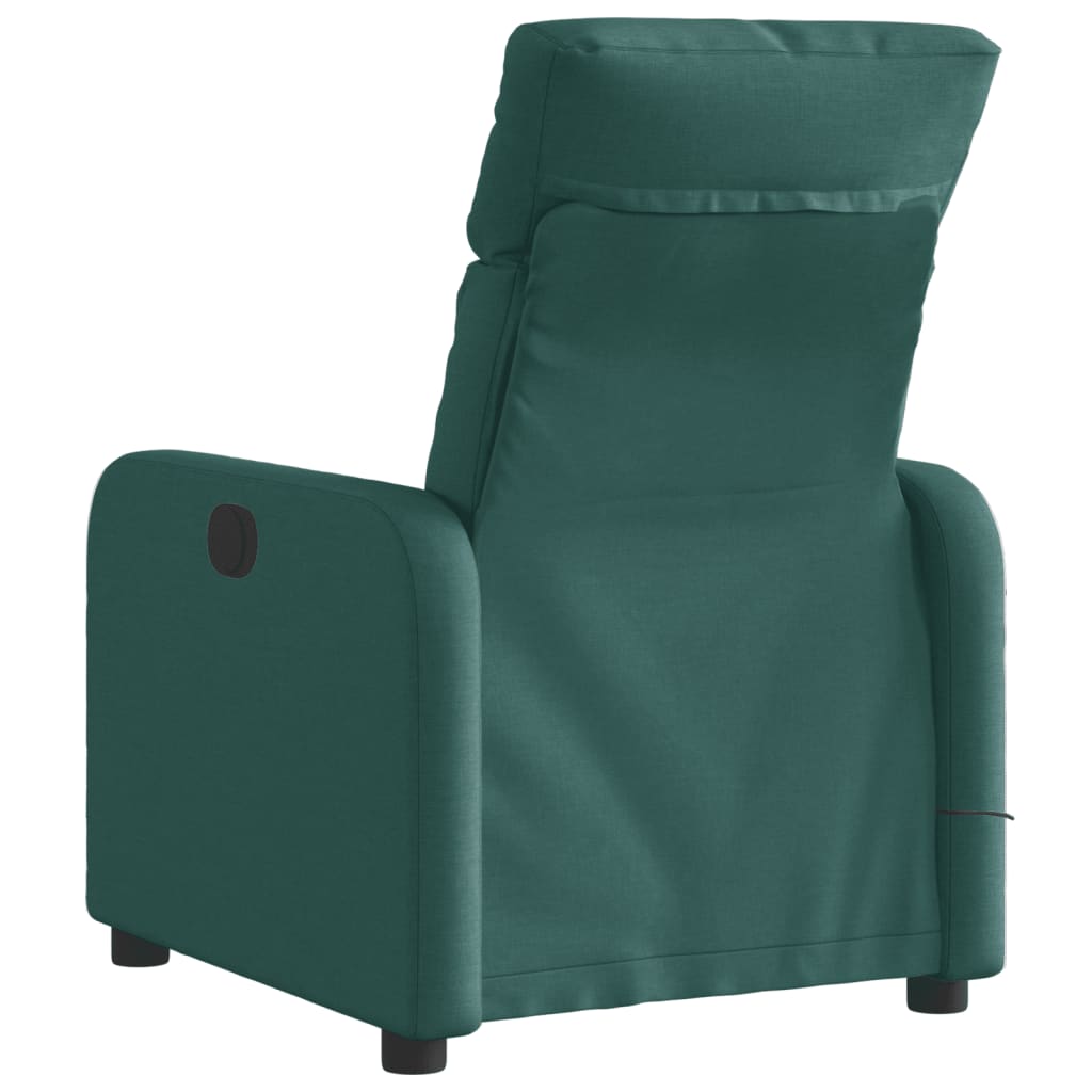Massagestoel elektrisch verstelbaar stof donkergroen is nu te koop bij PeponiXL, paradijselijk wonen!