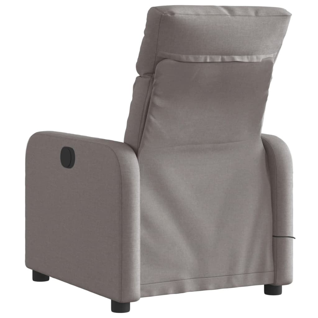 Massagestoel elektrisch verstelbaar stof taupe is nu te koop bij PeponiXL, paradijselijk wonen!