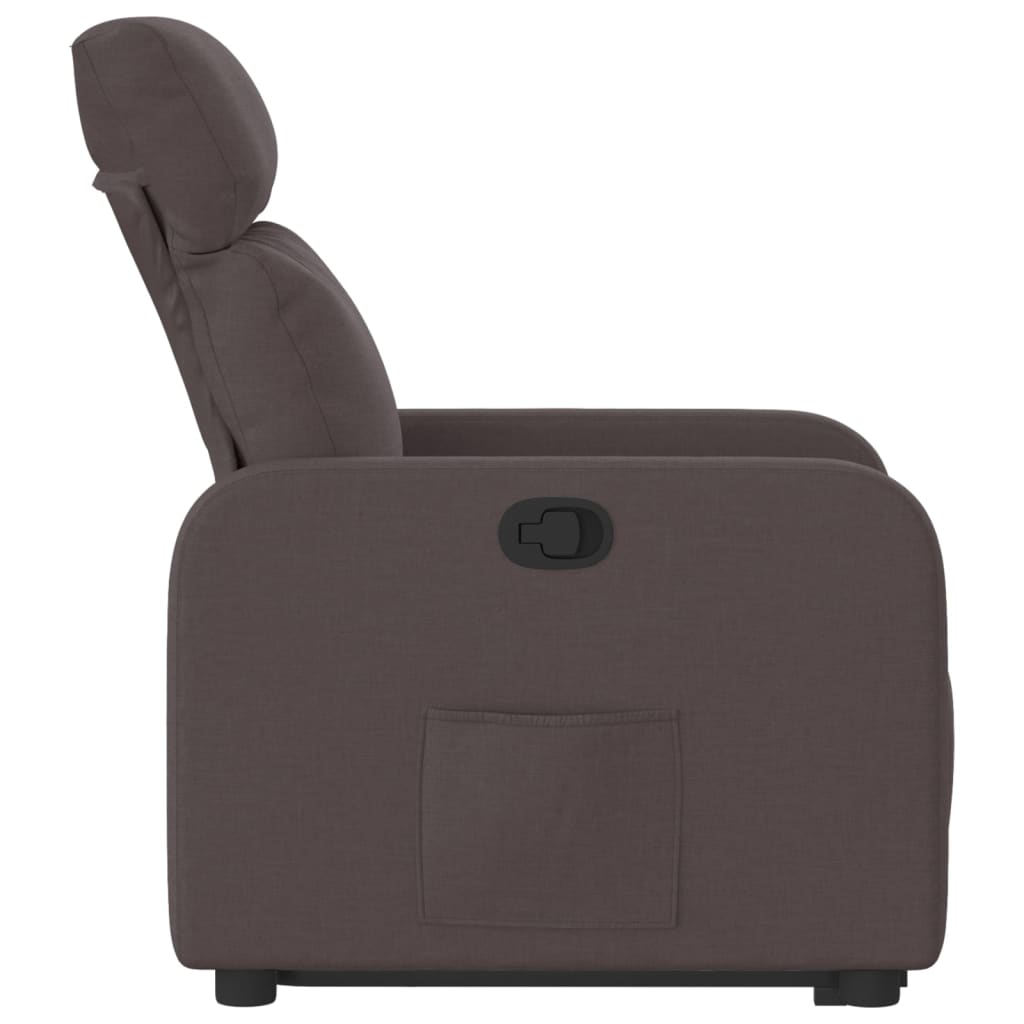 Sta-op-stoel verstelbaar stof donkerbruin is nu te koop bij PeponiXL, paradijselijk wonen!
