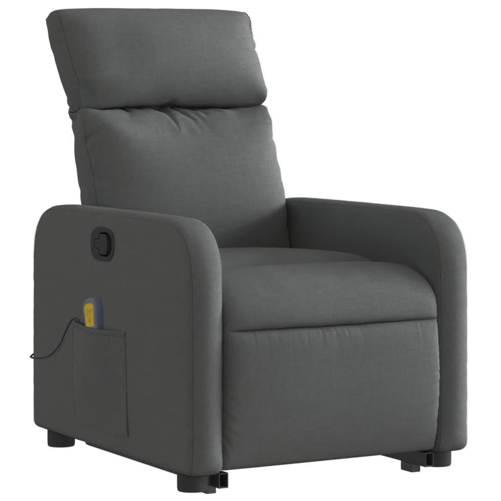 Sta-op-massagestoel verstelbaar stof donkergrijs is nu te koop bij PeponiXL, paradijselijk wonen!