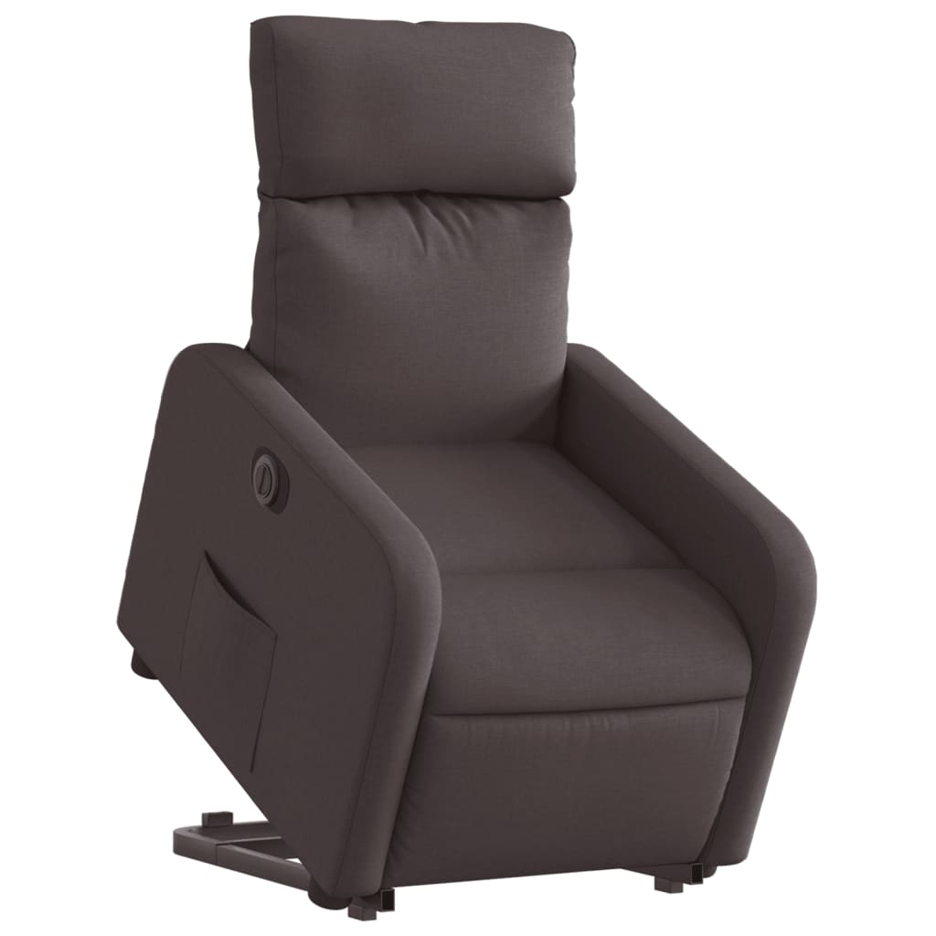 Sta-op-stoel elektrisch stof donkerbruin is nu te koop bij PeponiXL, paradijselijk wonen!