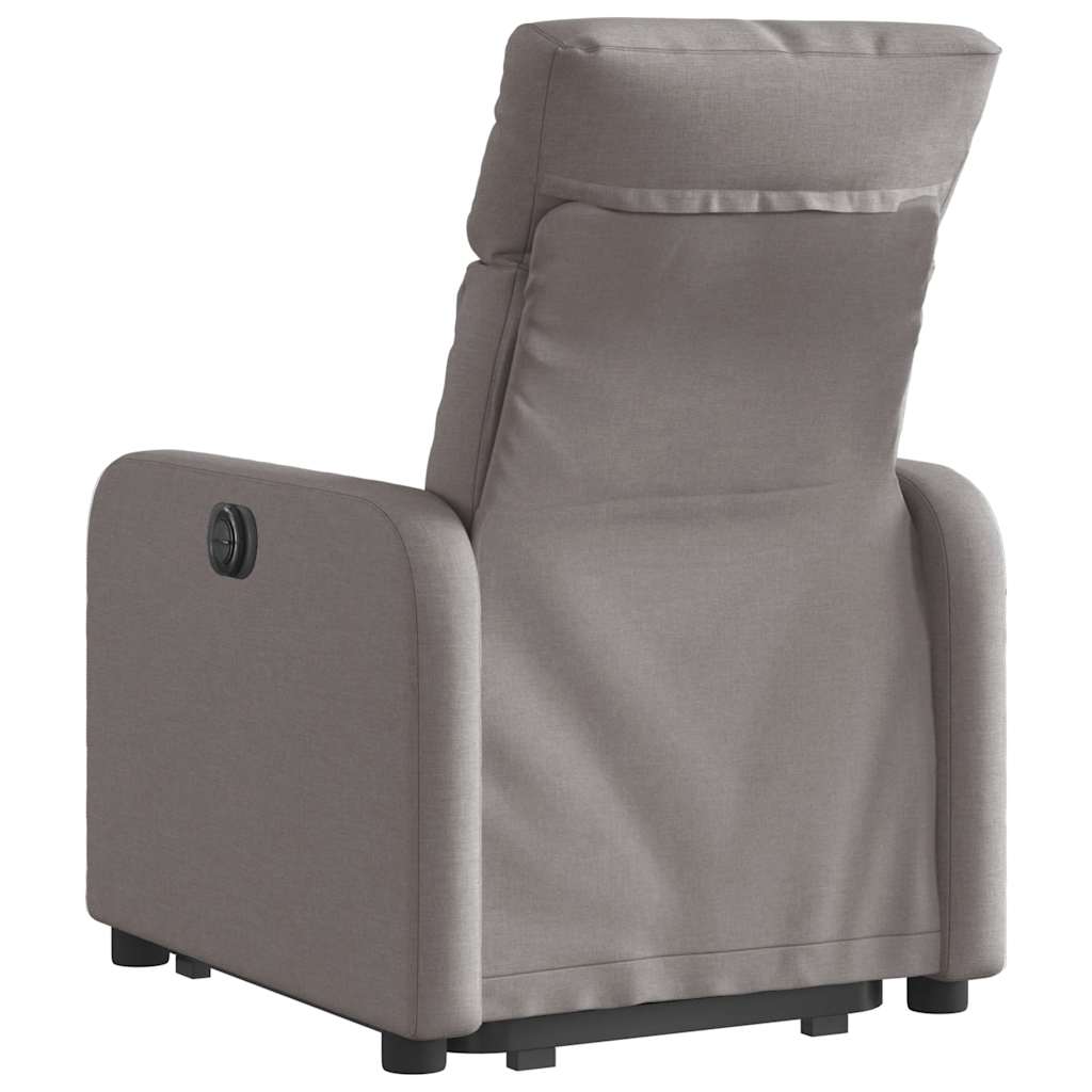 Sta-op-stoel elektrisch verstelbaar stof taupe is nu te koop bij PeponiXL, paradijselijk wonen!