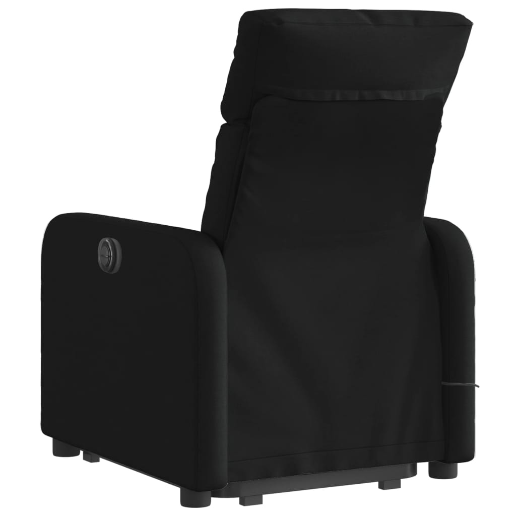 Sta-op-massagestoel elektrisch verstelbaar stof zwart is nu te koop bij PeponiXL, paradijselijk wonen!