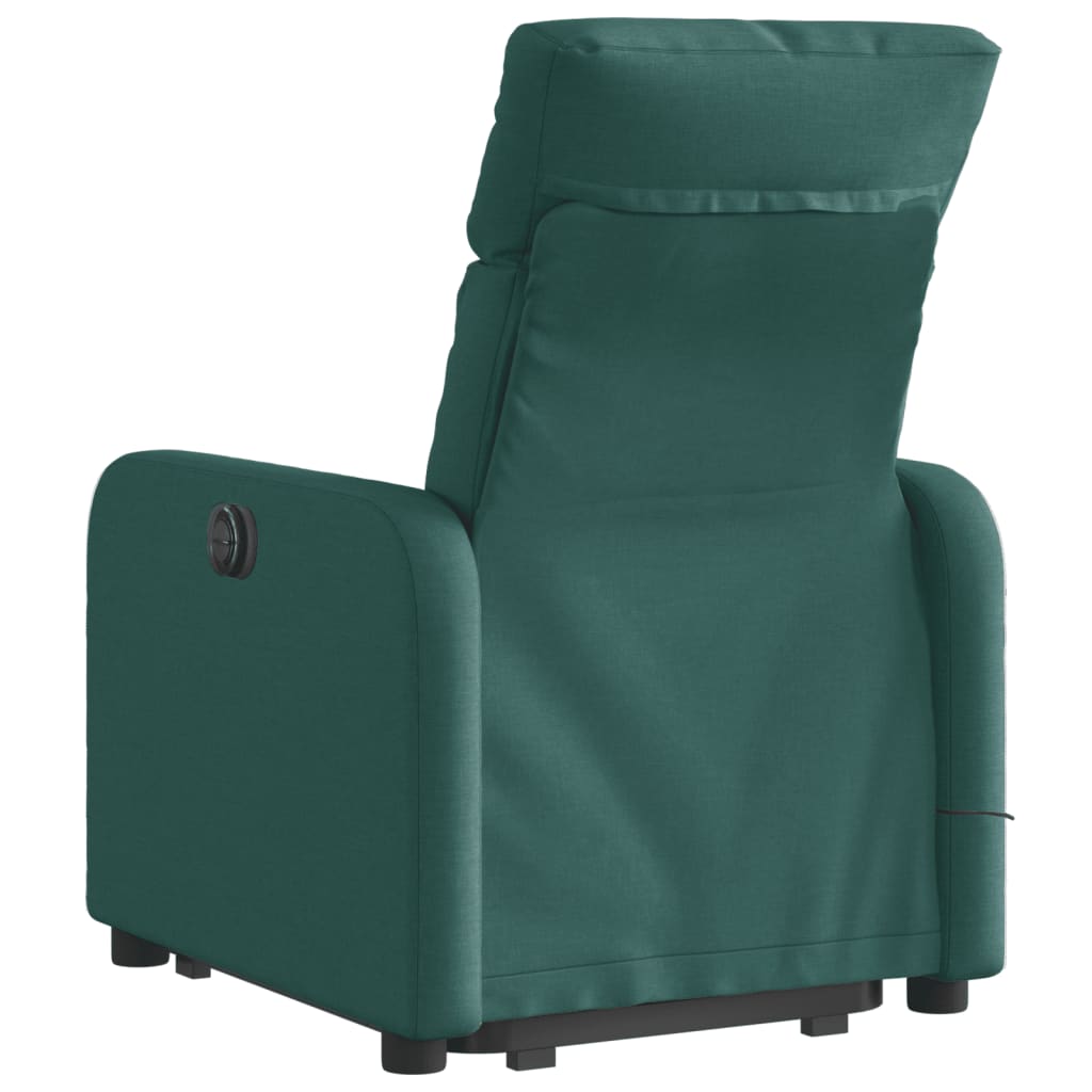 Sta-op-massagestoel elektrisch verstelbaar stof donkergroen is nu te koop bij PeponiXL, paradijselijk wonen!