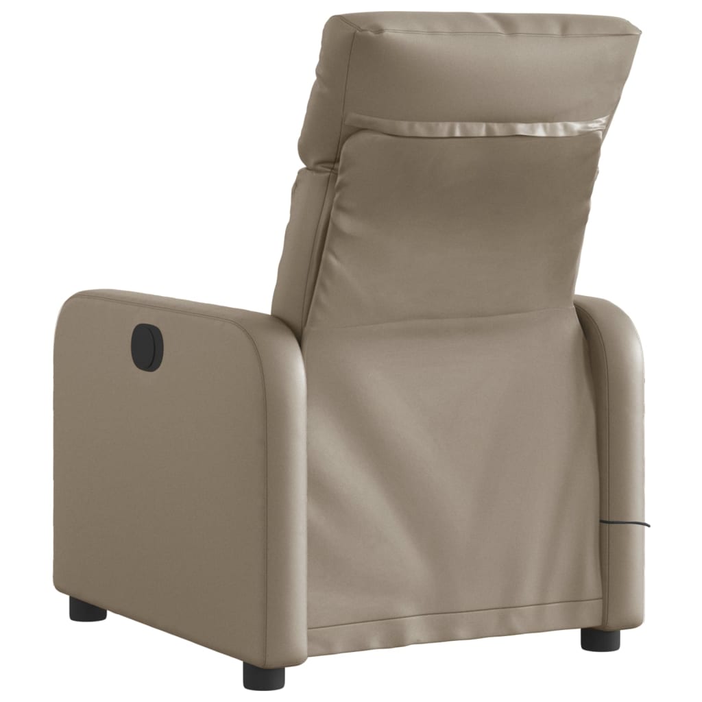 Massagestoel verstelbaar elektrisch kunstleer cappuccinokleurig is nu te koop bij PeponiXL, paradijselijk wonen!