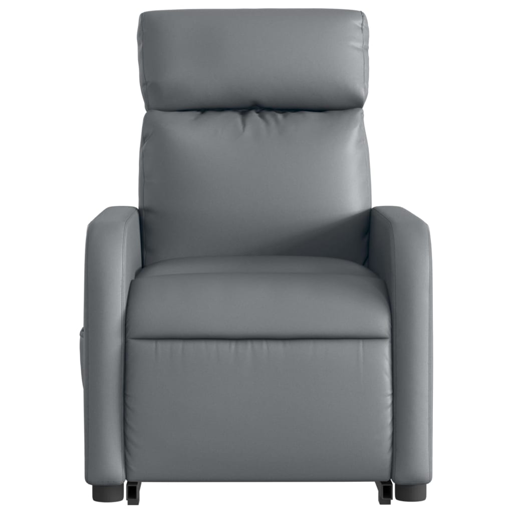 Sta-op-massagestoel elektrisch kunstleer grijs is nu te koop bij PeponiXL, paradijselijk wonen!
