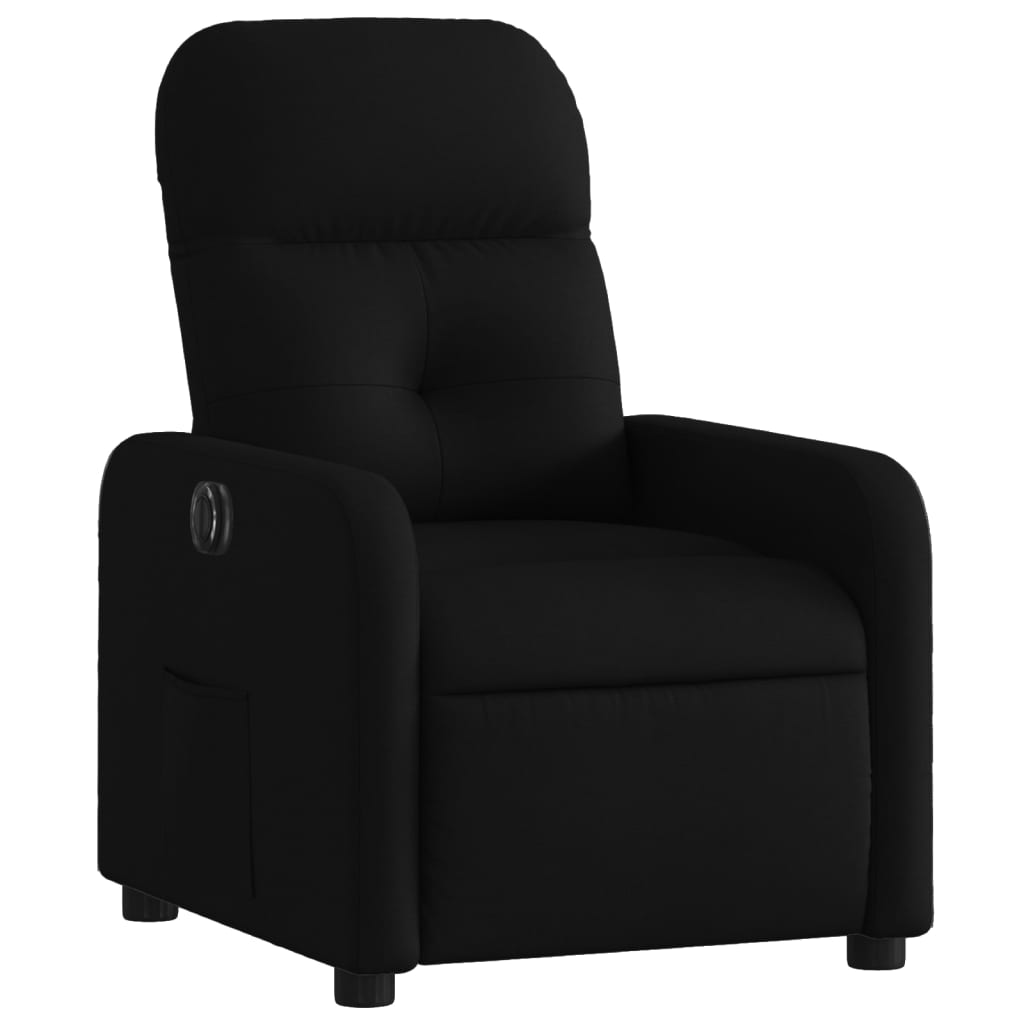 Fauteuil verstelbaar elektrisch stof zwart is nu te koop bij PeponiXL, paradijselijk wonen!