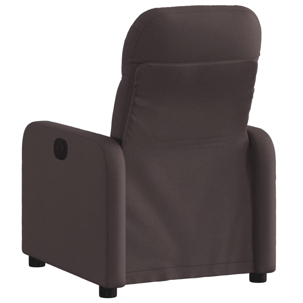 Fauteuil verstelbaar elektrisch stof donkerbruin is nu te koop bij PeponiXL, paradijselijk wonen!