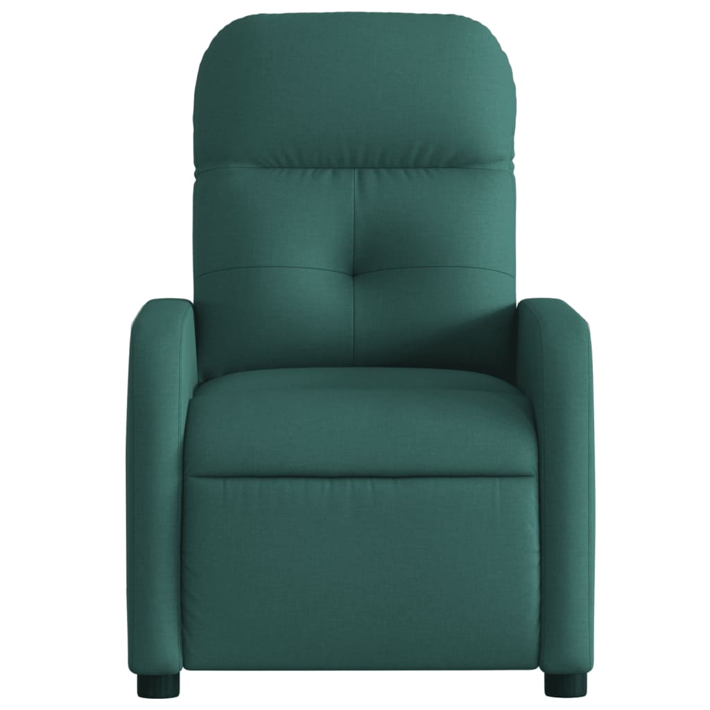 Fauteuil verstelbaar elektrisch stof donkergroen is nu te koop bij PeponiXL, paradijselijk wonen!