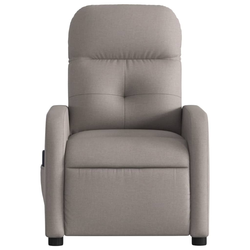 Massagestoel elektrisch verstelbaar stof taupe is nu te koop bij PeponiXL, paradijselijk wonen!