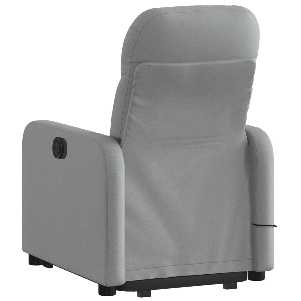 Sta-op-massagestoel verstelbaar stof lichtgrijs is nu te koop bij PeponiXL, paradijselijk wonen!