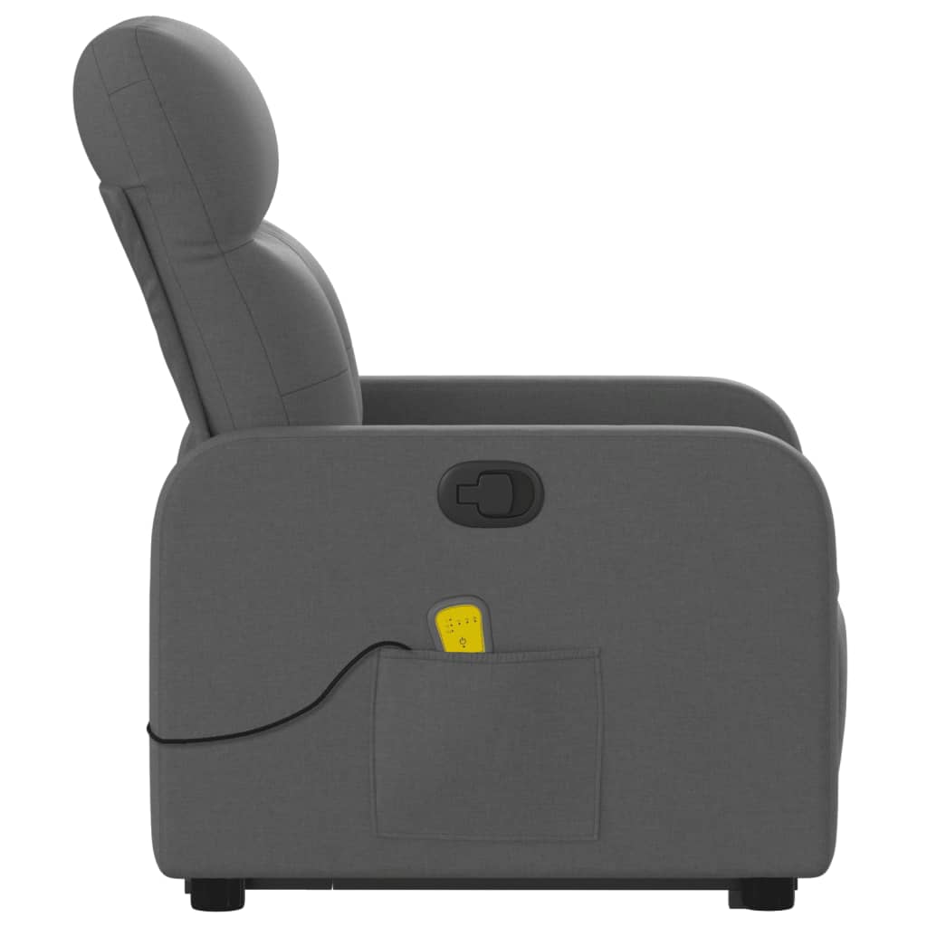Sta-op-massagestoel verstelbaar stof donkergrijs is nu te koop bij PeponiXL, paradijselijk wonen!