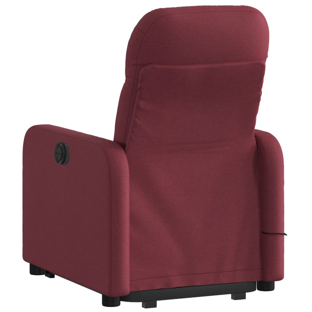 Sta-op-massagestoel verstelbaar stof wijnrood is nu te koop bij PeponiXL, paradijselijk wonen!