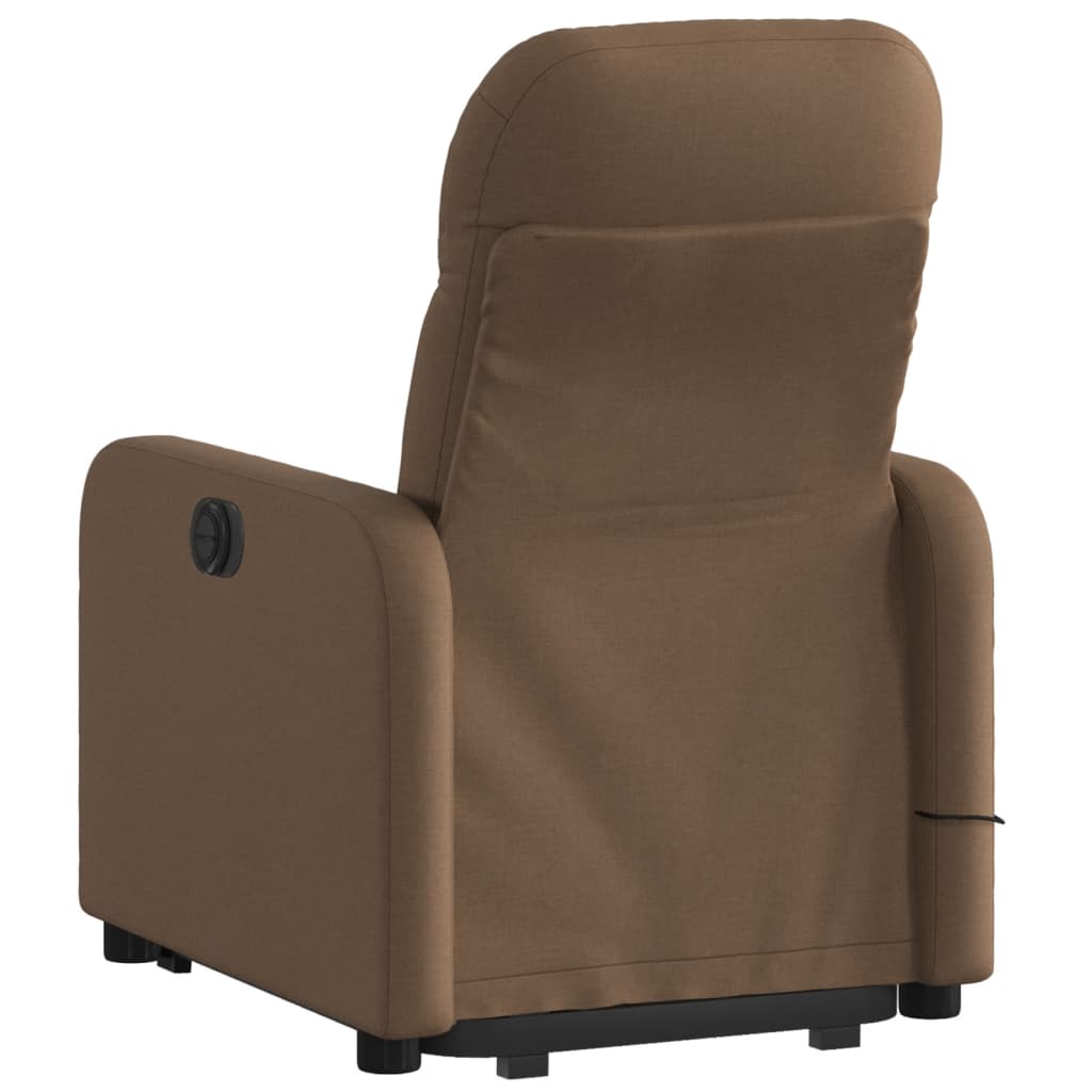 Sta-op-massagestoel verstelbaar stof bruin is nu te koop bij PeponiXL, paradijselijk wonen!