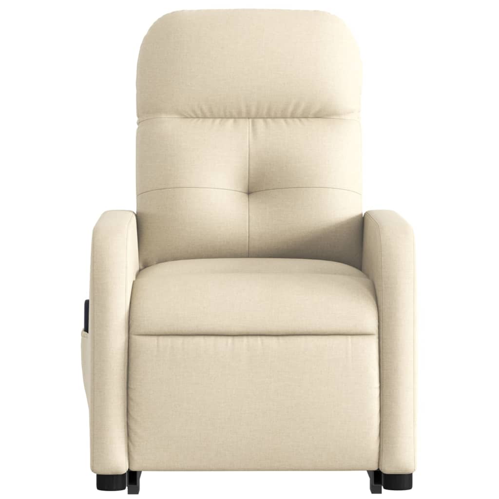 Sta-op-massagestoel verstelbaar stof crèmekleurig is nu te koop bij PeponiXL, paradijselijk wonen!