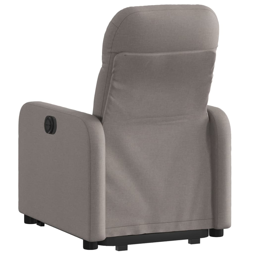 Sta-op-stoel elektrisch verstelbaar stof taupe is nu te koop bij PeponiXL, paradijselijk wonen!