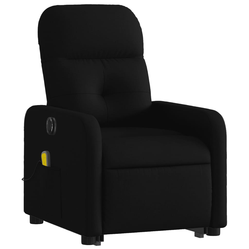 Sta-op-massagestoel elektrisch verstelbaar stof zwart is nu te koop bij PeponiXL, paradijselijk wonen!