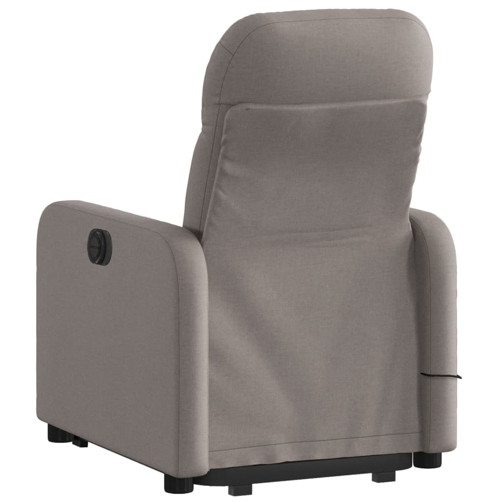 Sta-op-massagestoel elektrisch verstelbaar stof taupe is nu te koop bij PeponiXL, paradijselijk wonen!
