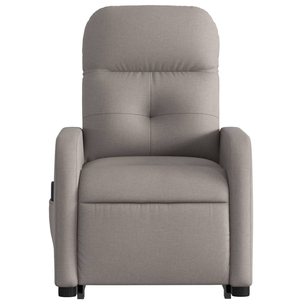 Sta-op-massagestoel elektrisch verstelbaar stof taupe is nu te koop bij PeponiXL, paradijselijk wonen!