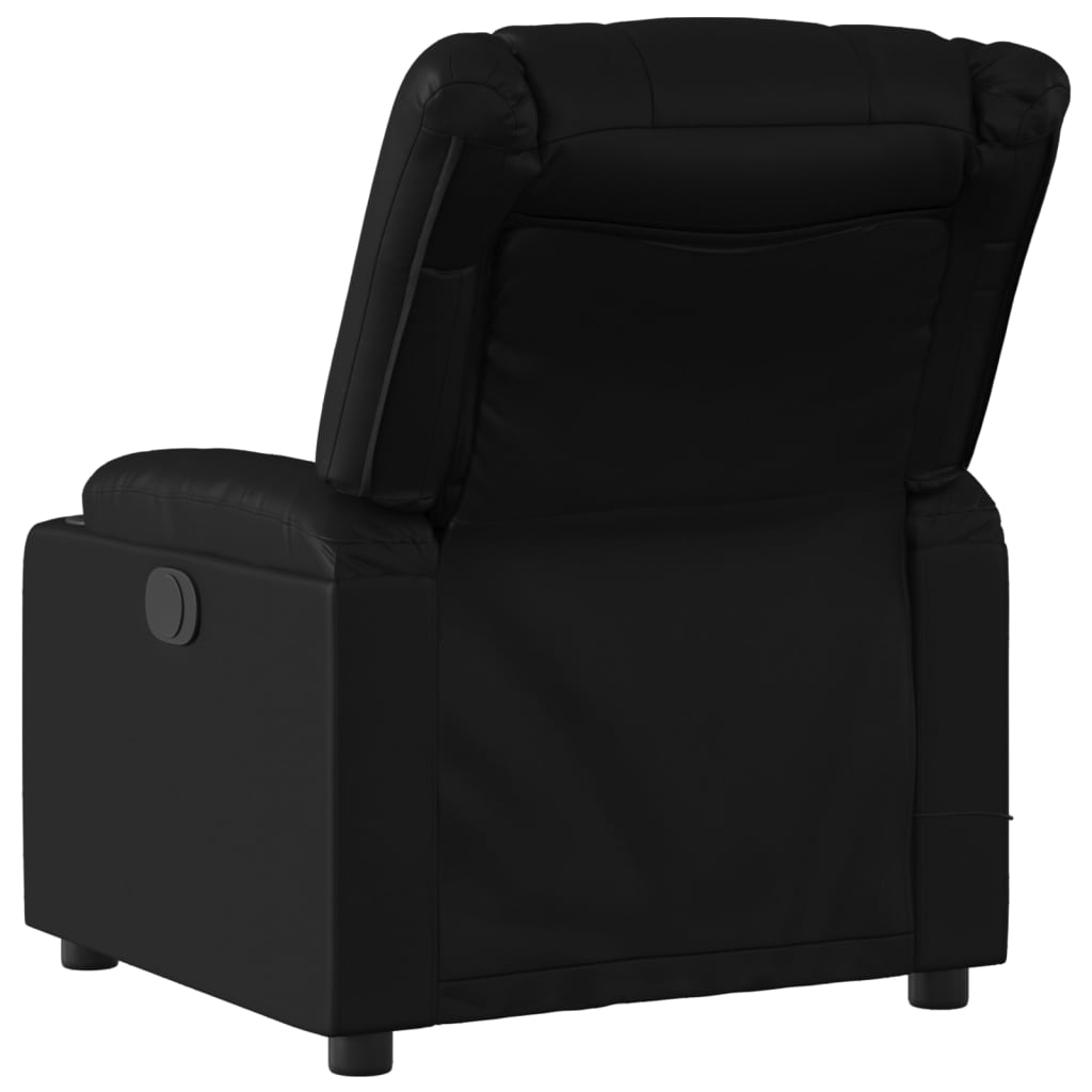 Massagestoel van zwart kunstleer is nu te koop bij PeponiXL, paradijselijk wonen!