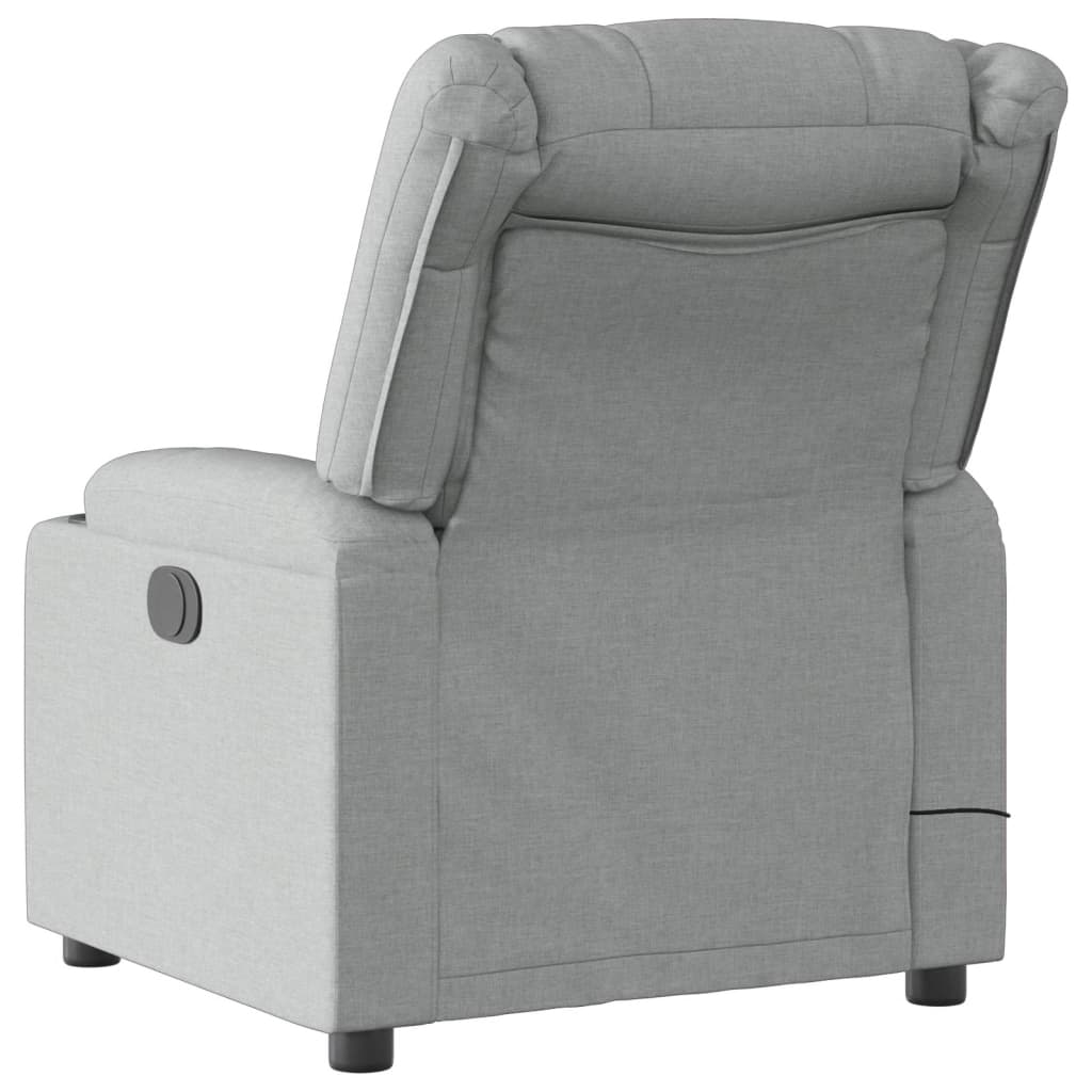 Massagestoel Lichtgrijze Stof is nu te koop bij PeponiXL, paradijselijk wonen!
