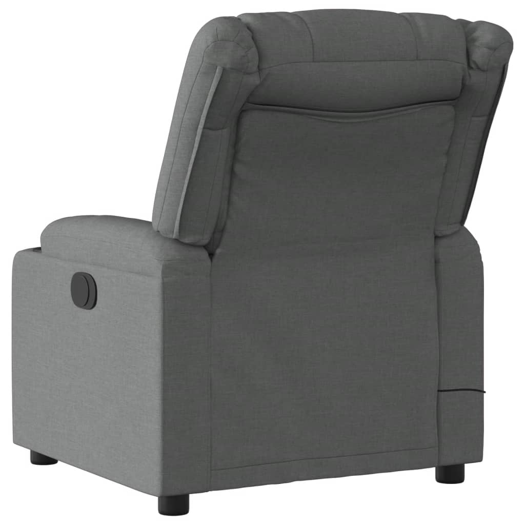Massagestoel in donkergrijze stof is nu te koop bij PeponiXL, paradijselijk wonen!