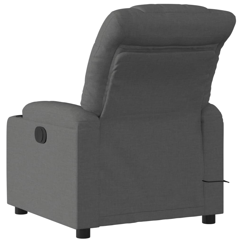 Massagestoel in donkergrijze stof is nu te koop bij PeponiXL, paradijselijk wonen!