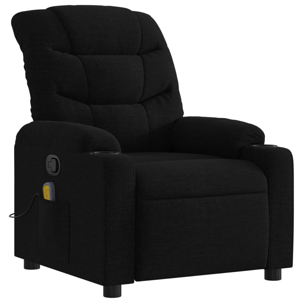 Massagestoel met zwarte stof is nu te koop bij PeponiXL, paradijselijk wonen!