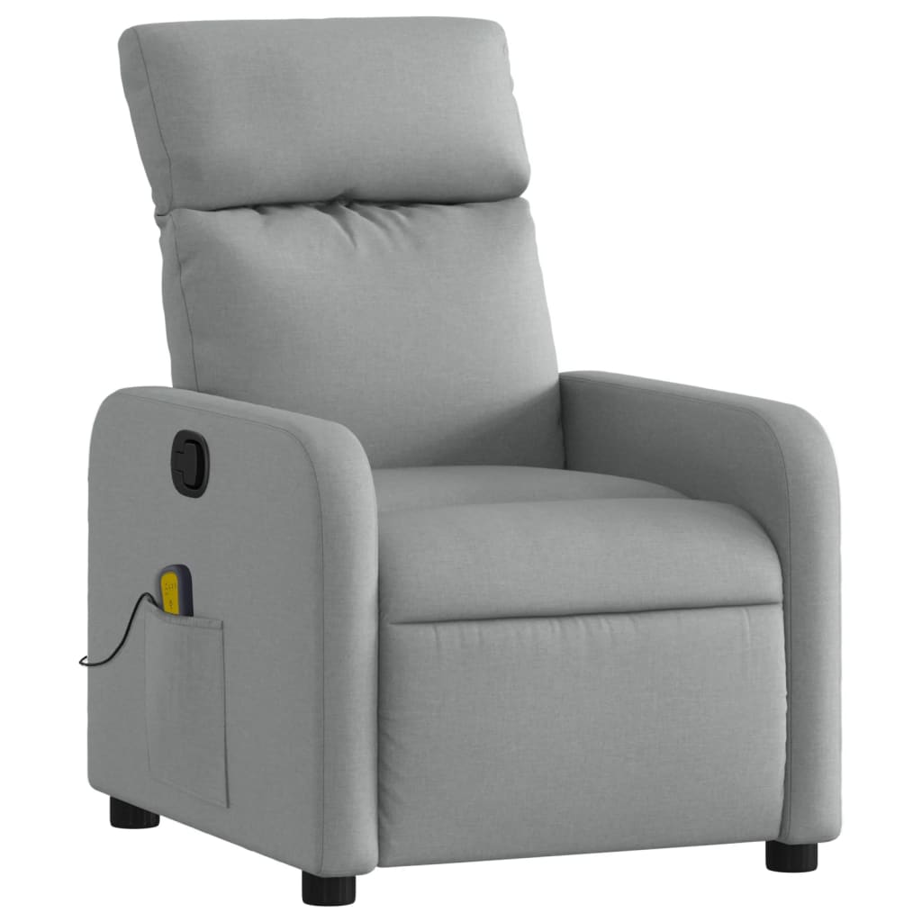 Massagestoel Lichtgrijze Stof is nu te koop bij PeponiXL, paradijselijk wonen!