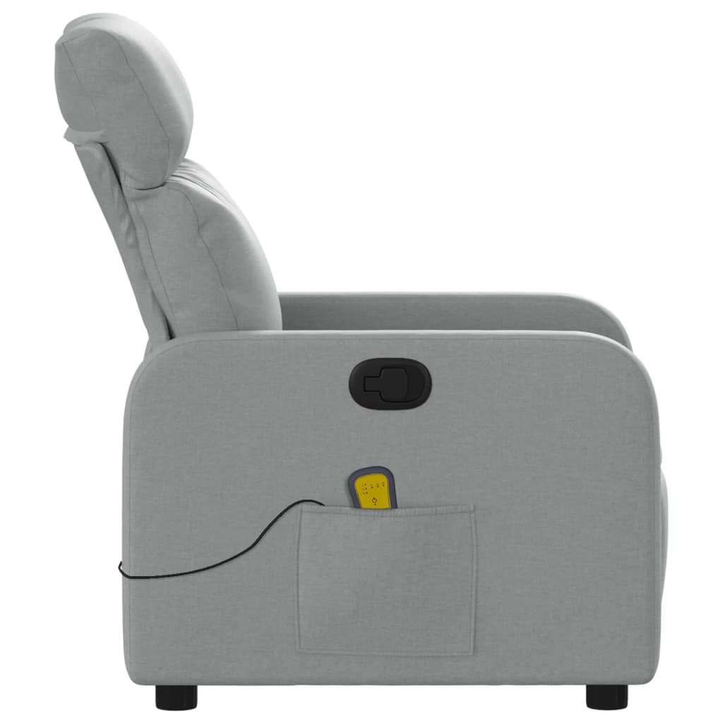 Massagestoel Lichtgrijze Stof is nu te koop bij PeponiXL, paradijselijk wonen!